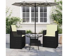 Sėdynės ir nugaros pagalvėlės 2 pcs Kreminė 47 x 45 x 2 cm