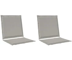 Sėdynės ir nugaros pagalvėlės 2 pcs Šviesiai pilka
