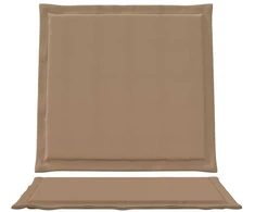 Sėdynės ir nugaros pagalvėlės Poliesteris Taupe 47 x 45 x 2 cm