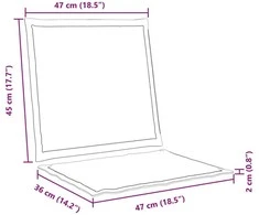 Sėdynės ir nugaros pagalvėlės Poliesteris Taupe 47 x 45 x 2 cm