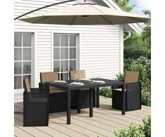 Sėdynės ir nugaros pagalvėlės 4 pcs Taupe 47 x 45 x 2 cm