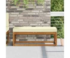 Lauko Sėdimosios Pagalvė Kreminė 115 x 40 x 8 cm