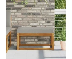 Lauko Sėdimosios Pagalvė Pilka 80 x 40 x 8 cm 100% poliesteris