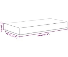 Lauko Sėdimosios Pagalvė 100% poliesteris Rožinė 80 x 40 x 8 cm