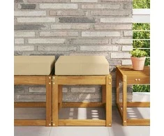 Lauko Sėdimosios Pagalvė Smėlio 40 x 40 x 8 cm 100% poliesteris