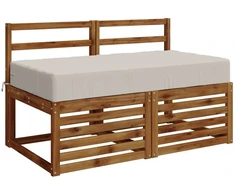 Sėdynės pagalvėlė SOEST 100% poliesteris Balta 120 x 80 x 15 cm
