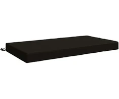 Sėdynės pagalvėlė SOEST 100% poliesteris Juoda 120 x 80 x 10 cm