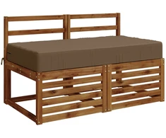 Sėdynės pagalvėlė SOEST 100% poliesteris Taupe 120 x 80 x 15 cm