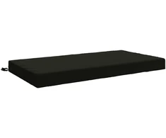 Sėdynės pagalvėlė SOEST 100% poliesteris Juoda 120 x 80 x 10 cm