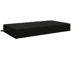 Sėdynės pagalvėlė SOEST 100% poliesteris Juoda 120 x 60 x 15 cm