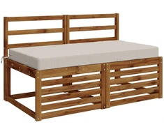 Sėdynės pagalvėlė SOEST 100% poliesteris Balta 120 x 60 x 10 cm
