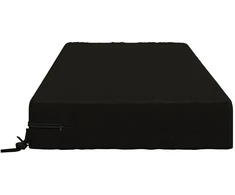 Sėdynės pagalvėlė SOEST 100% poliesteris Juoda 120 x 80 x 15 cm