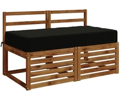 Sėdynės pagalvėlė SOEST 100% poliesteris Juoda 120 x 60 x 15 cm
