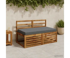 Sėdynės pagalvėlė SOEST 100% poliesteris Pilka 120 x 60 x 10 cm