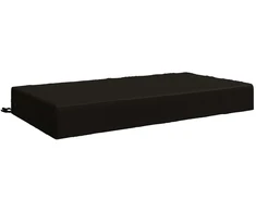 Sėdynės pagalvėlė SOEST 100% poliesteris Juoda 120 x 80 x 15 cm