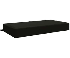 Sėdynės pagalvėlė SOEST 100% poliesteris Juoda 120 x 80 x 15 cm