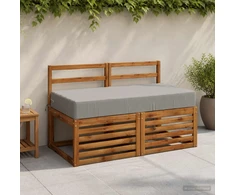 Sėdynės pagalvėlė SOEST 100% poliesteris Pilka 120 x 60 x 15 cm