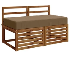Sėdynės pagalvėlė SOEST 100% poliesteris Taupe 120 x 60 x 15 cm
