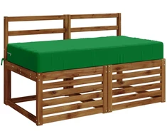 Sėdynės pagalvėlė SOEST 100% poliesteris Žalia 120 x 60 x 15 cm