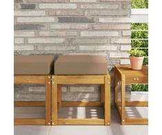 Lauko Sėdimosios Pagalvė Taupe 40 x 40 x 8 cm 100% poliesteris
