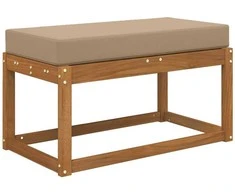 Lauko Sėdimosios Pagalvė Taupe 80 x 40 x 8 cm 100% poliesteris