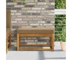 Lauko Sėdimosios Pagalvė Taupe 80 x 40 x 8 cm 100% poliesteris
