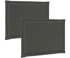 Sėdynių pagalvėlės 2 pcs Antracito 47 x 36 x 2 cm Poliesteris