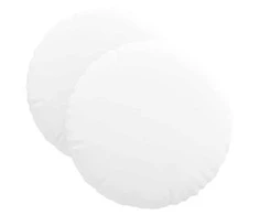 Sėdynių pagalvėlės 2 pcs Balta Ø40 x 13 cm audinys