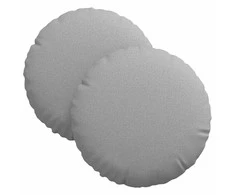 Sėdynių pagalvėlės 2 pcs Debesų pilka Ø30 x 13 cm audinys