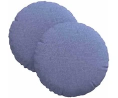 Sėdynių pagalvėlės 2 pcs Džinsinės mėlynos Ø30 x 13 cm audinys