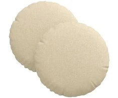 Sėdynių pagalvėlės 2 pcs Kreminė Ø30 x 13 cm audinys