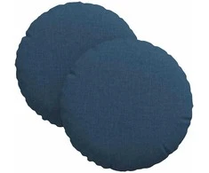 Sėdynių pagalvėlės 2 pcs Mėlyna Ø30 x 13 cm audinys