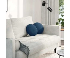 Sėdynių pagalvėlės 2 pcs Mėlyna Ø30 x 13 cm audinys