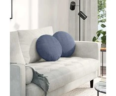 Sėdynių pagalvėlės 2 pcs Mėlyna Ø 40 cm Kordūrinis audinys