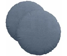 Sėdynių pagalvėlės 2 pcs Mėlyna Ø 40 cm Kordūrinis audinys