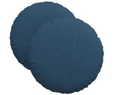 Sėdynių pagalvėlės 2 pcs Mėlyna Ø40 x 13 cm audinys