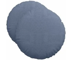 Sėdynių pagalvėlės 2 pcs Mėlyna Ø50 x 19 cm Kordūrinis audinys