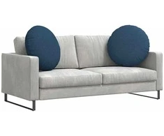 Sėdynių pagalvėlės 2 vnt. Audinys Mėlyna Ø60 x 21 cm
