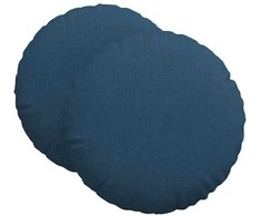 Sėdynių pagalvėlės 2 pcs Mėlyna Ø60 x 21 cm audinys