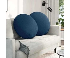 Sėdynių pagalvėlės 2 pcs Mėlyna Ø80 x 29 cm audinys