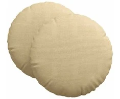 Sėdynių pagalvėlės 2 pcs Pilkai žalia Ø60 x 21 cm