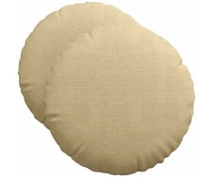 Sėdynių pagalvėlės 2 pcs Pilkai žalia Ø50 x 19 cm