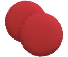 Sėdynių pagalvėlės 2 pcs Raudona Ø30 x 13 cm audinys