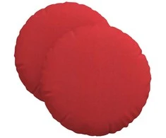 Sėdynių pagalvėlės 2 pcs Raudona Ø40 x 13 cm audinys