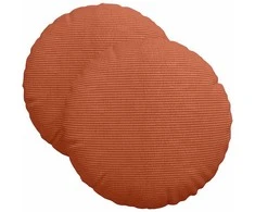 Sėdynių pagalvėlės 2 pcs Raudona oranžinė Ø 40 cm