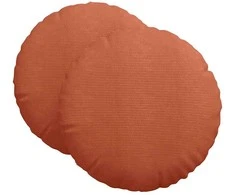 Sėdynių pagalvėlės 2 pcs Raudona oranžinė Ø60 x 21 cm