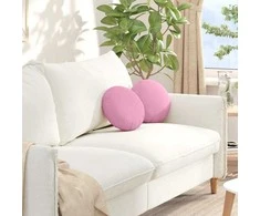 Sėdynių pagalvėlės 2 pcs Rožinė Ø30 x 13 cm audinys