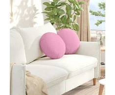 Sėdynių pagalvėlės 2 pcs Rožinė Ø40 x 13 cm audinys