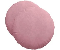 Sėdynių pagalvėlės 2 pcs Rožinė Ø50 x 19 cm Aksomas
