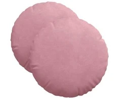 Sėdynių pagalvėlės 2 pcs Rožinė Ø 40 x 13 cm Aksomas